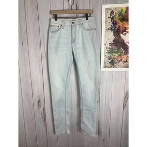 Nudie Jeans Men's "Pipe Led" Pillar White Skinny Jeans W31 x L34 NEW with tags